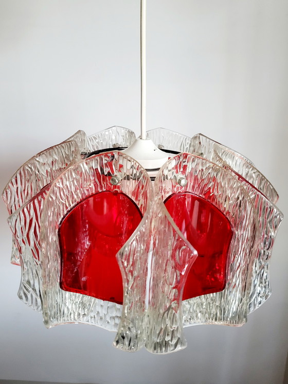 Image 1 of Space Age Pendant Lamp, Acrylic, Mid - Century, Supposedly 1960s