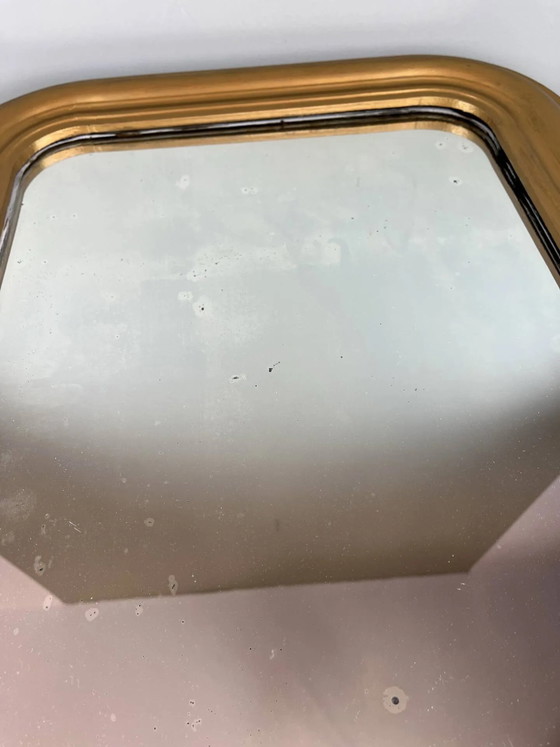Antiker vergoldeter Spiegel aus dem späten 19. Jahrhundert. – Wood, Glass (photo 8 of 14)