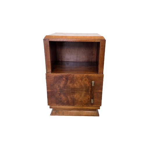 Table de chevet Art Déco française en acajou, vers 1920/30
