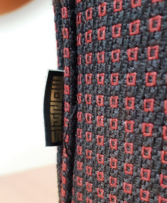 Image 1 of Fauteuil Montis Charly avec revêtement en tissu et structure noire