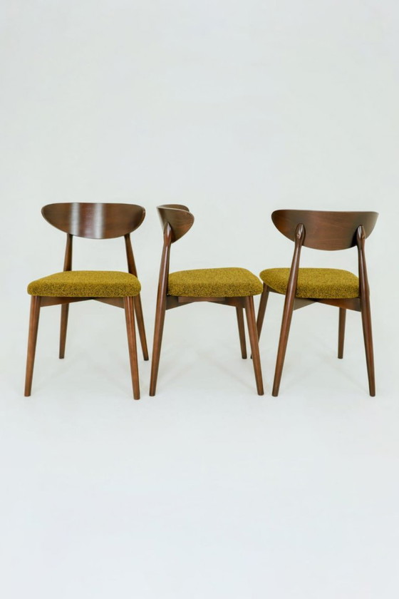 Image 1 of  Eetkamerstoelen set van 6 scandinavisch ontwerp Hypno groen