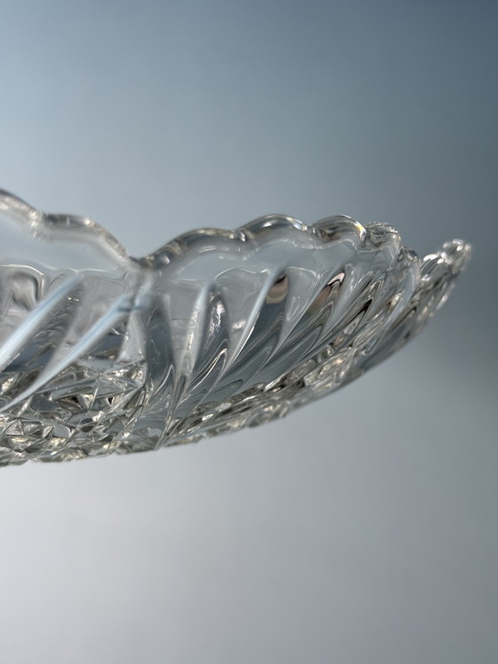 Image 1 of Verreries de Scailmont - Große Schale auf einem Fuß. Circa 1930er Jahre