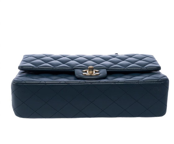 Image 1 of Borsa CHANEL Timeless/Classique in Cuir Bleu - 103394