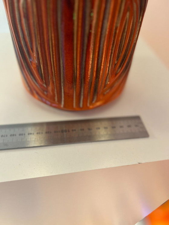 Image 1 of Large statement lamp made of AK ceramic floor vase (Alfred Klein) – West German Pottery