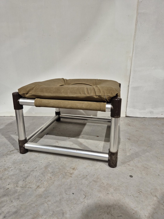Image 1 of Magnatex Tetra Inc. USA footstool vintage safari style