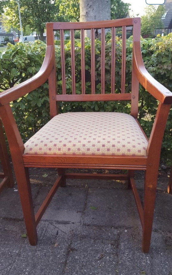 Image 1 of Schuitema jugendstil eetkamer met 5 stoelen 