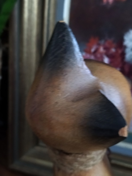 Image 1 of Coppia di gatti di legno.