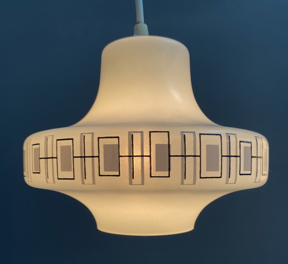 Image 1 of Lampada a sospensione in vetro doppio anni '60