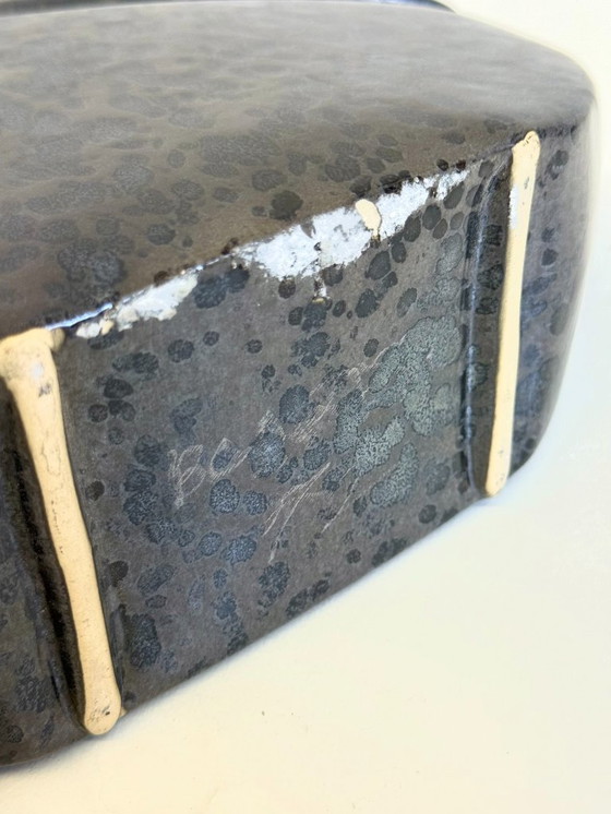 Image 1 of Keramikvase von Nereo Boaretto in Dunkelgrau