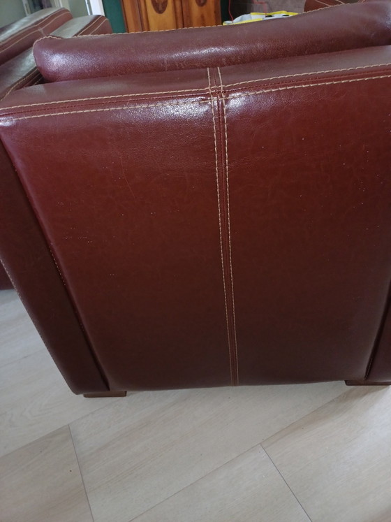 2 Poltrone in Pelle Confortevoli – Leather, Wood (photo 3 of 5)