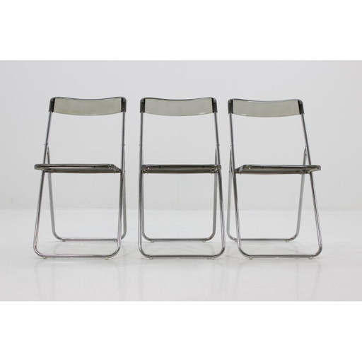 Set di 3 sedie pieghevoli vintage, Svezia 1970