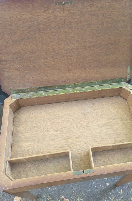 Vintage naaitafel / werktafel / bijzettafel – Wood (photo 5 of 5)