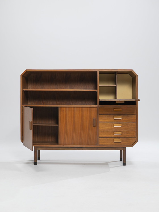 Image 1 of Teak Highboard, Italy, 1960s