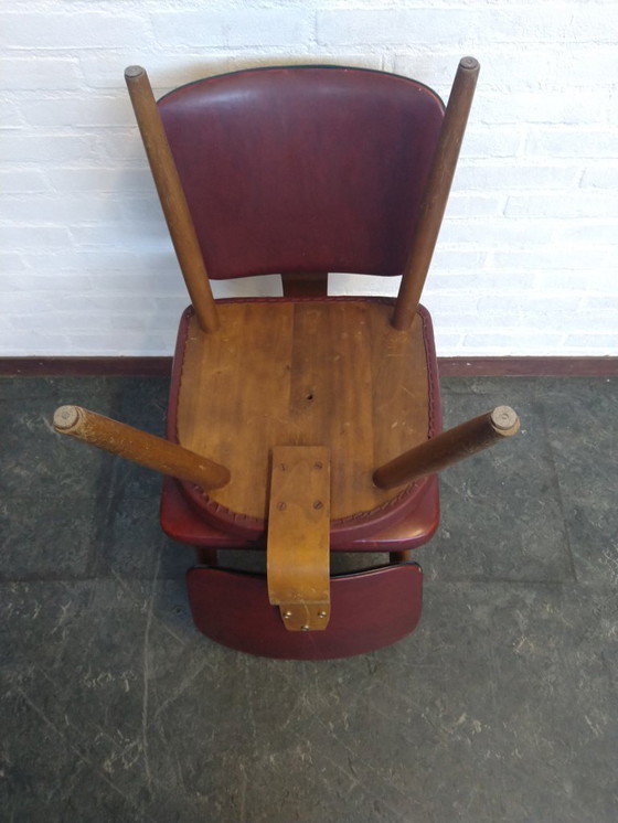 Image 1 of 8x Scandinavische vintage eetkamerstoelen