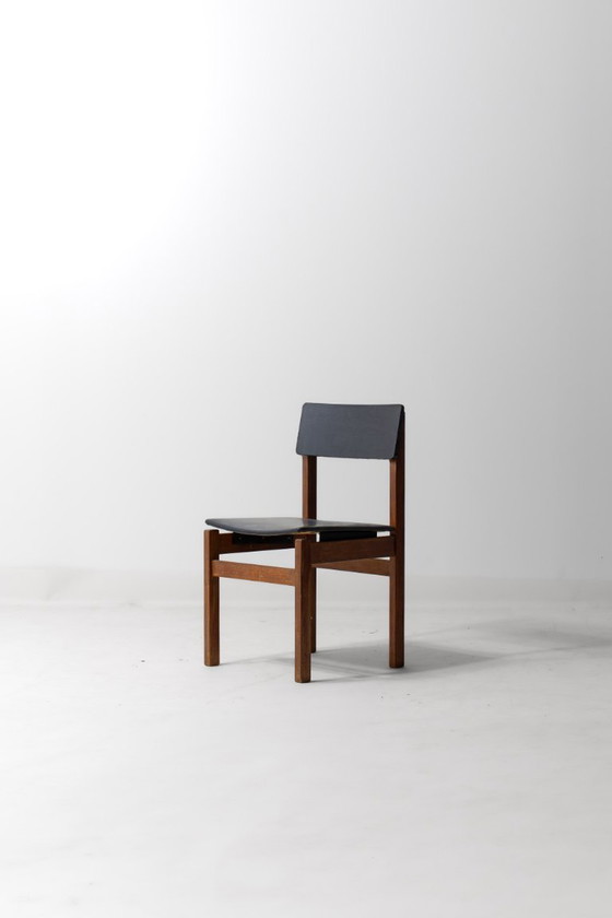 Mid-Century Set van 'Abstracta' stoelen van Jos De Mey – Eetkamerstoelen, Leather (photo 15 of 15)