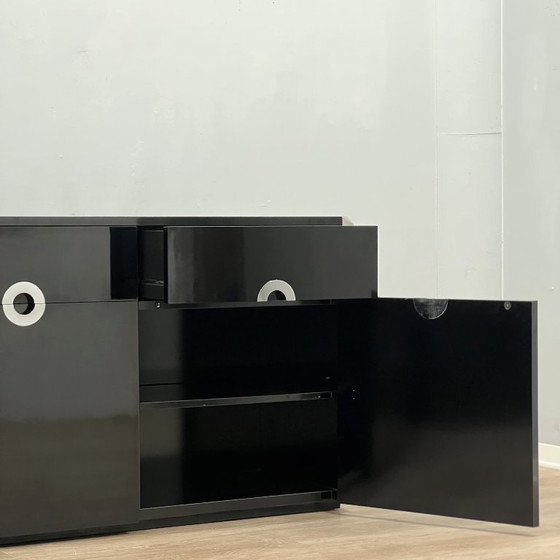 Buffet vintage en stratifié Mario Sabot, années 1970 – Buffet bas, Metal, lamine (photo 5 of 9)