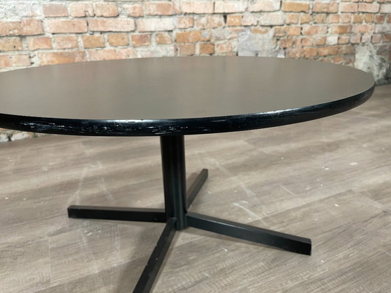 Image 1 of Black round coffee table