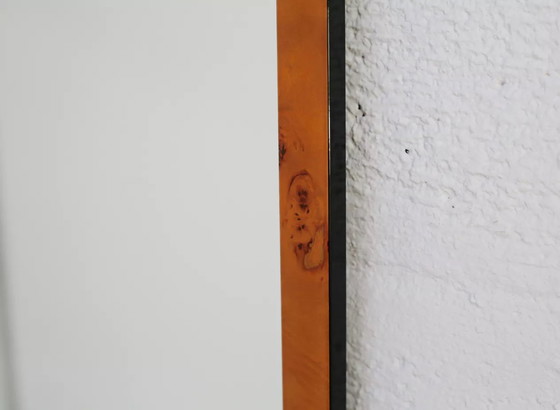 Image 1 of Miroir en "Loupe" de Bois