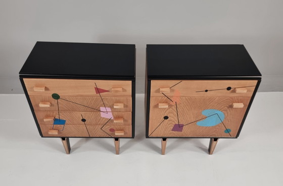 Image 1 of Comodini, anni '70, set di 2