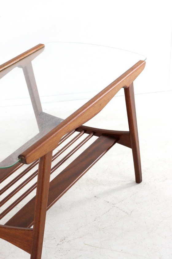 Tavolino da caffè vintage con portariviste in teak e vetro – Tavolini da caffè, Wood, Glass (photo 8 of 18)