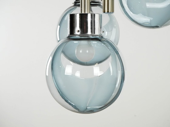 Image 1 of Kroonluchter uit het ruimtetijdperk, Muranoglas, jaren 70, gemaakt in Italië