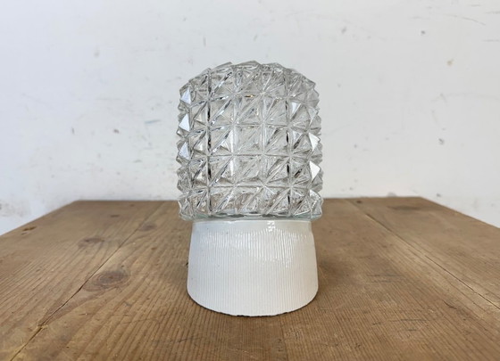 Image 1 of Applique murale vintage en porcelaine blanche, années 1970