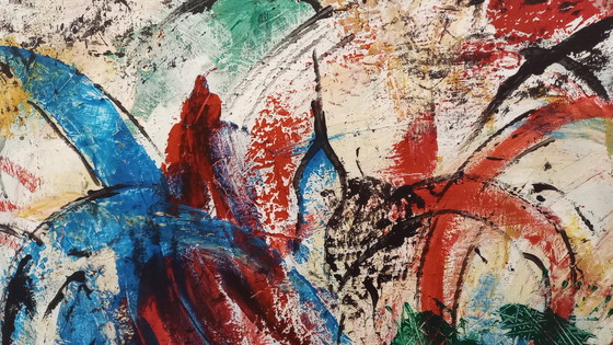 Image 1 of Festival, 100 x 120 x 4 cm Dipinto acrilico