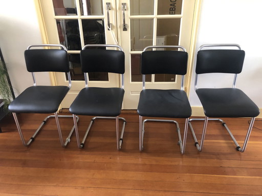 4 sedie da pranzo Gispen
