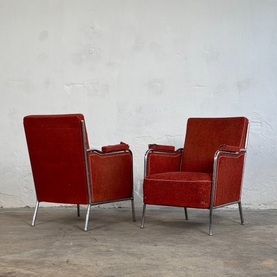 Image 1 of Paire de fauteuils de József Peresztegi, années 1960 – Design moderniste hongrois