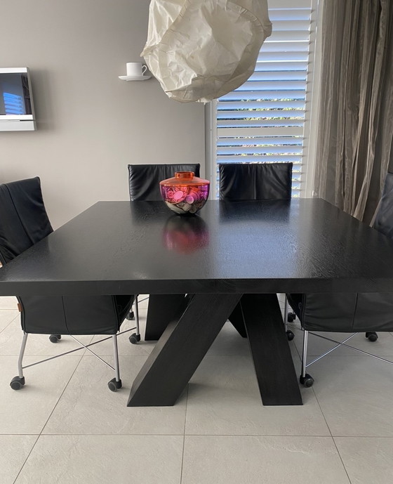 Image 1 of Tavolo Birdman Metro in rovere nero (riunione?)