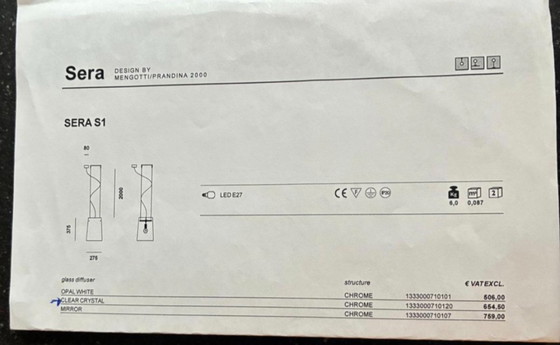 Image 1 of 2 lampade a sospensione trasparenti di Sera