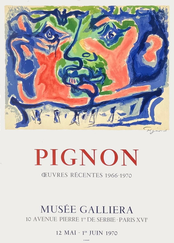 Image 1 of Edouard PIGNON Expo 70 - Musée Galliéra originele poster 1970