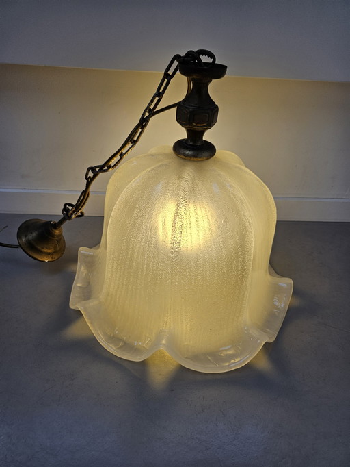 Groot Vintage Art Deco Tulplamp