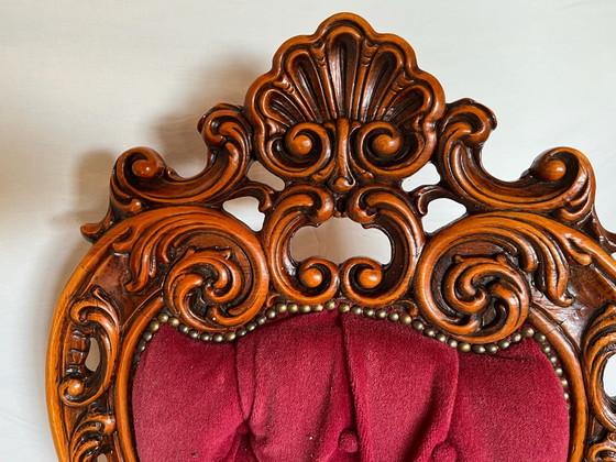 6 Sillas de comedor barrocas – Metal, Terciopelo (photo 6 of 7)