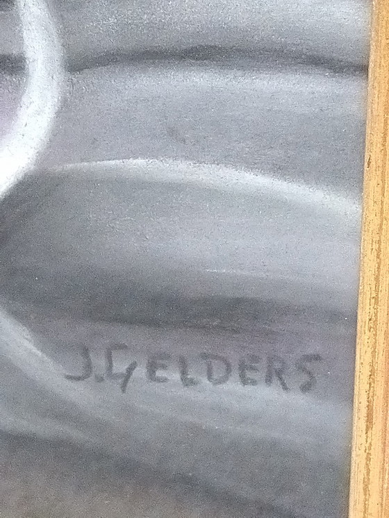 Image 1 of Pastel - Still Life with Flowers by J. Gelders