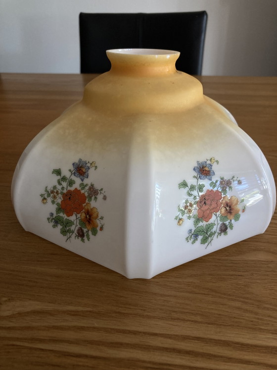 Vintage Opaline glass lampshade – Ceiling lights (photo 5 of 6)
