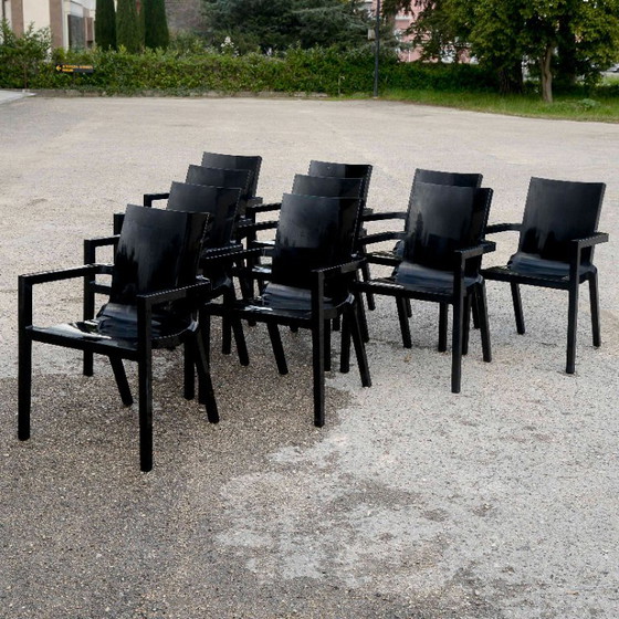 Set 10 Sedie Driade Deville Sedia Poltroncina By Christophe Pille – Poltrone, Plastica (photo 3 of 13)