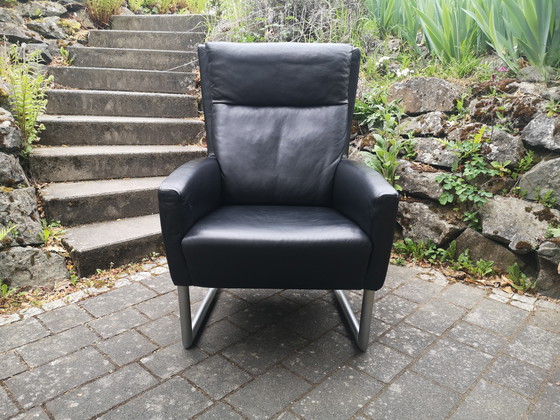 Image 1 of Laauser leren fauteuil/loungestoel/vintage designklassieker - in topconditie