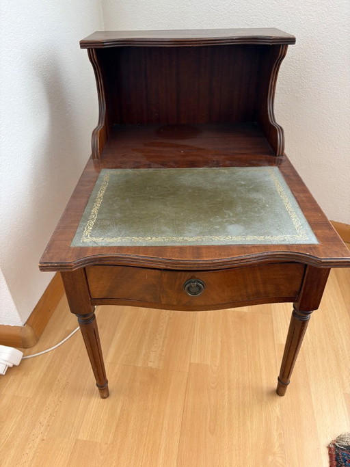 Empire-Schrank mit eingelegtem Leder und Schublade