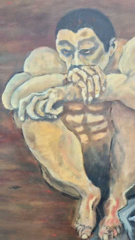 The day after World war 3, Peintures et dessins, Toile, Bois, Marron, Figuratief (photo 6 sur 11)
