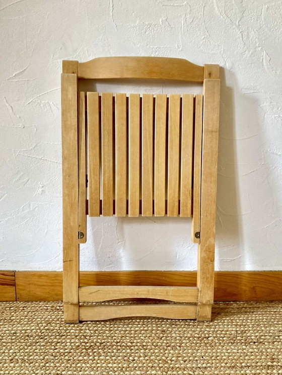 Image 1 of Sillas plegables de Aldo Jacober en madera maciza de haya