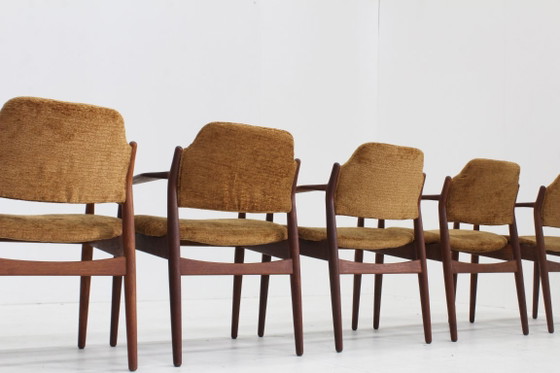 Set Vintage Danish Teak Dining chairs Arne Vodder Sibast – Wood (photo 11 of 11)