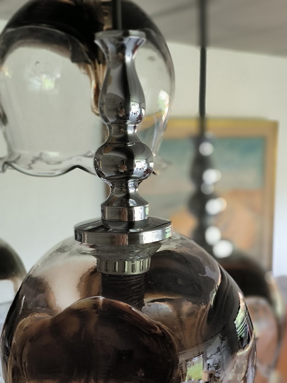 Image 1 of Lampadario a cascata con 4 elementi in vetro di Murano, Italia, anni '60.