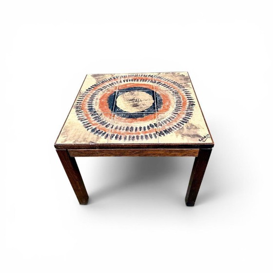 Image 1 of Ceramic Tile Table “Condor”, presumably Denmark 1970s