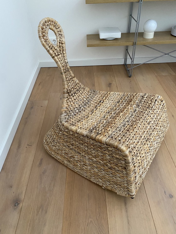 Image 1 of Poltrona a dondolo vintage Ikea PS Gullholmen in vimini – di Maria Vinka