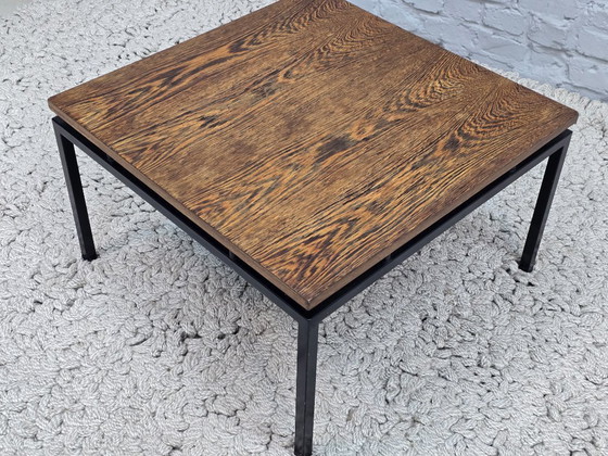 Image 1 of Mid-Century Dutch Design Wengé Wooden Square Side Table by Stiemsma. The Netherlands, 1960s.