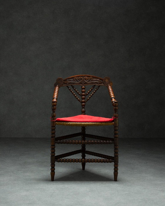 Image 1 of triangular century bobbin chair