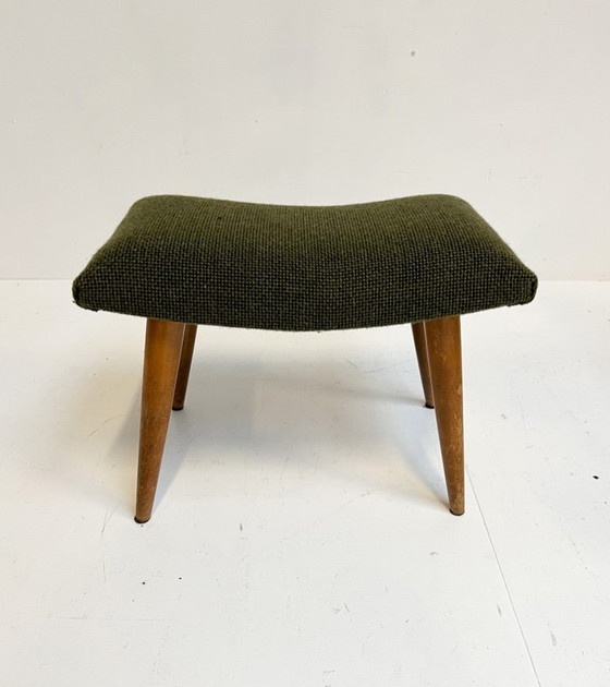 Image 1 of Poltrona di design vintage con braccioli in legno, anni '60