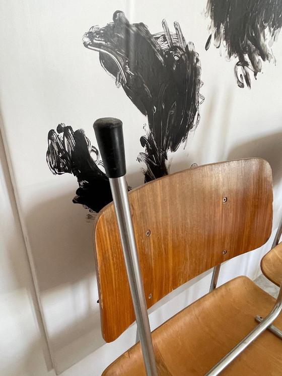 Image 1 of 6x vintage Gispen STOELEN A.R. Cordemeijer, Mid Century Modern, industrieel, retro