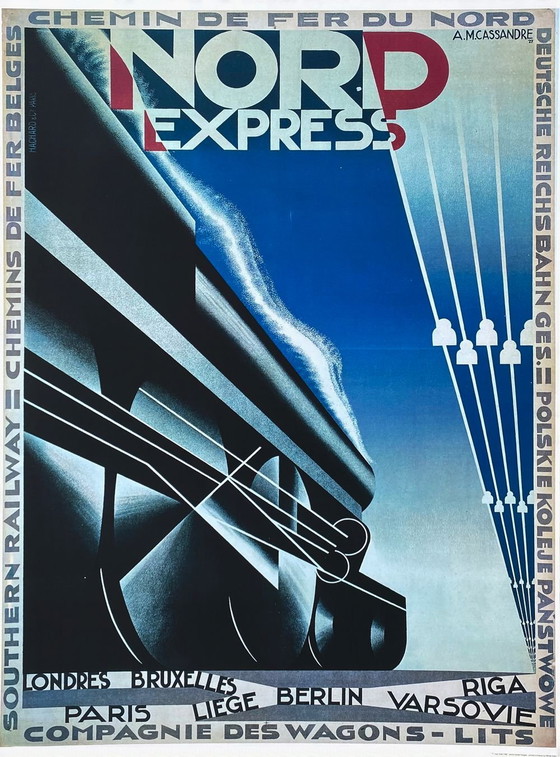 Image 1 of BEN. CASSANDRE Nord Express-poster 1987